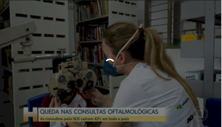A procura por consultas oftalmológicas no SUS teve queda de 43% no país durante a pandemia